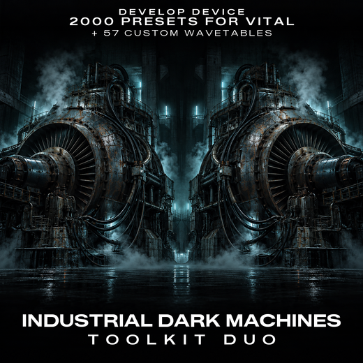 Industrial Dark Machines Toolkit Duo: 2000 Vital Presets & 57 Wavetables