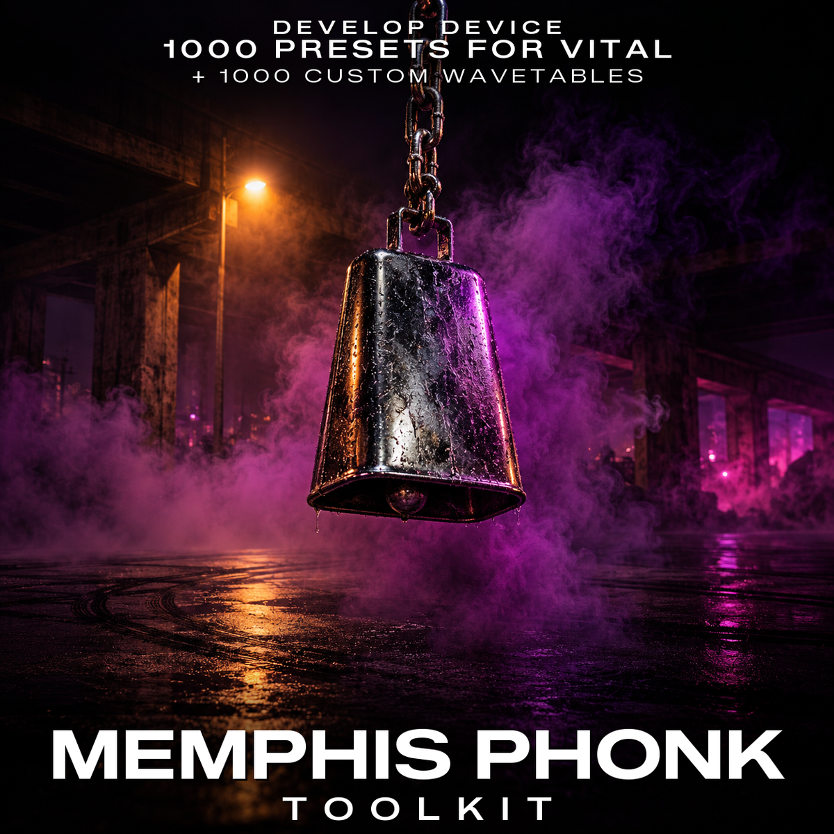 Memphis Phonk Toolkit: 1000 Vital Presets & 1000 Wavetables product cover