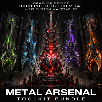 Metal Arsenal Toolkit Bundle: 9000 Vital Presets & 317 Wavetables