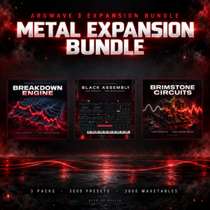 Metal Expansion Bundle: 3000 ArgWave 3 Presets & 3000 Wavetables