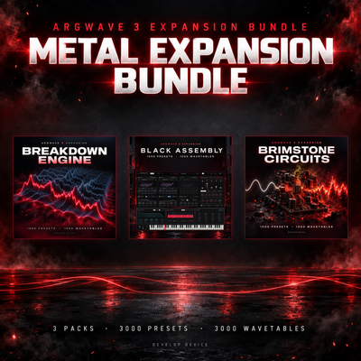 Metal Expansion Bundle: 3000 ArgWave 3 Presets & 3000 Wavetables