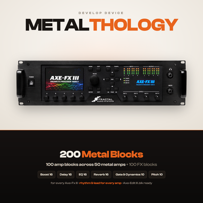 METALTHOLOGY: Modern Metal Block Library for Fractal Axe-Fx III