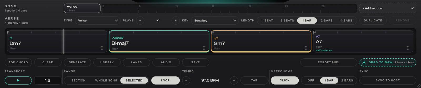 MODALITH Into your DAW: Play it, loop it, drag it out
