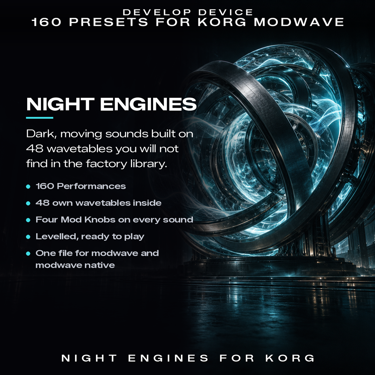Night Engines for Korg modwave: what the pack offers