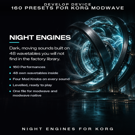 Night Engines for Korg modwave: what the pack offers