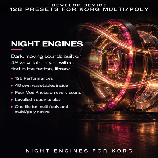Night Engines for Korg multi/poly: what the pack offers