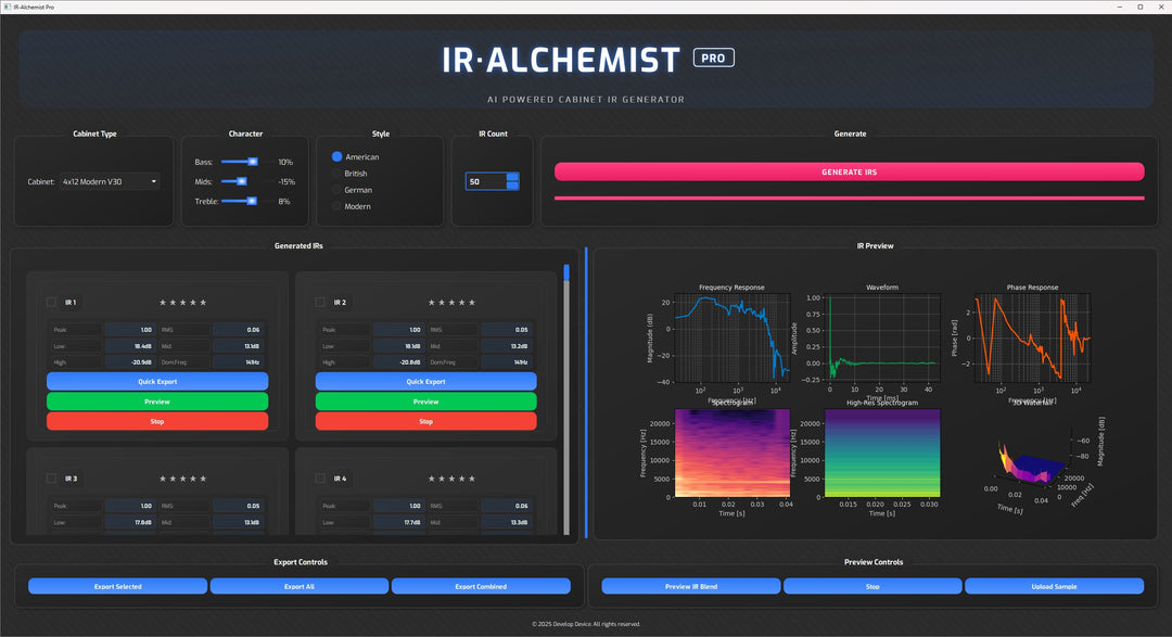 IR-Alchemist Pro: Advanced AI Powered Cabinet IR Generator
