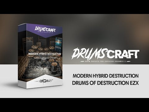 Drums of Destruction Collection: Superior Drummer 3 Presets for Drums of Destruction EZX | 8 Album-Ready Presets - Sound Demo Video