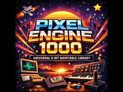 Pixel Engine 1000: Universal 8-Bit Wavetable Library