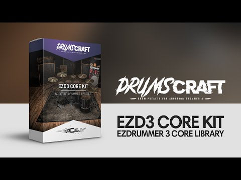 EZDrummer 3 Core Collection: Superior Drummer 3 Presets for EZDrummer 3 CORE Library | 3 Album-Ready Presets - Sound Demo Video