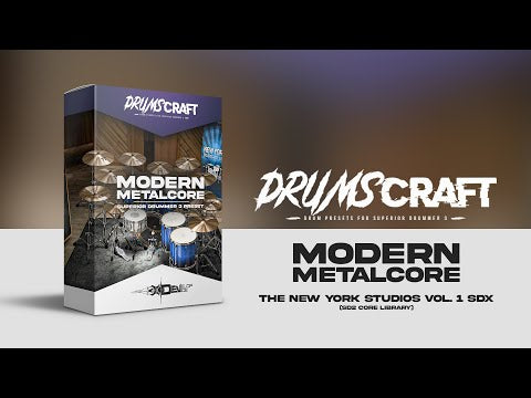 Modern Metalcore Kit: Superior Drummer 3 Preset