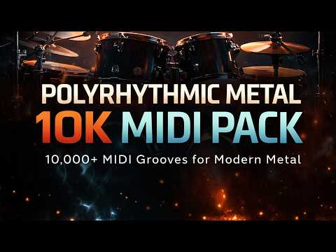 Polyrhythmic Metal: 10K Drum MIDI Pack