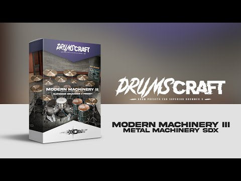 Metal Machinery Collection: Superior Drummer 3 Presets for Metal Machinery SDX | 11 Album-Ready Presets - Sound Demo Video