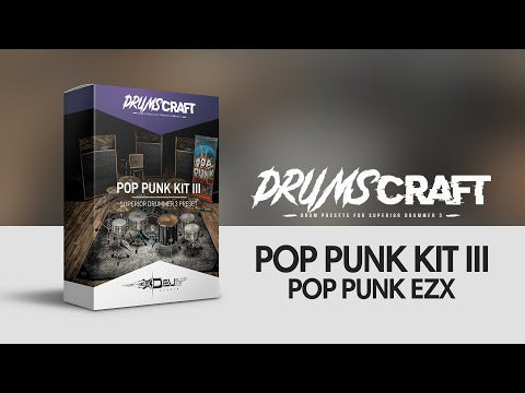 Pop Punk Collection: Superior Drummer 3 Presets for Pop Punk EZX | 6 Album-Ready Presets - Sound Demo Video