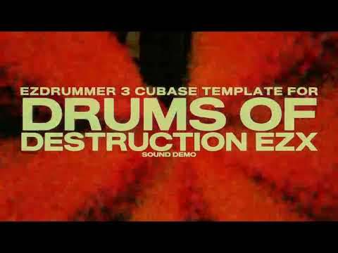 EZDrummer 3 | Cubase Multi-Out Template | Drums of Destruction EZX