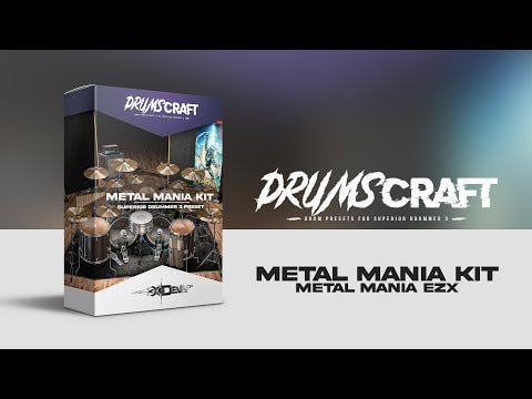 Metal Mania Kit: Superior Drummer 3 Preset