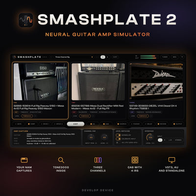 SMASHPLATE 2: Neural Guitar Amp Simulator Plugin