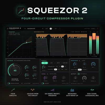 SQUEEZOR 2: Four-Circuit Compressor Plugin