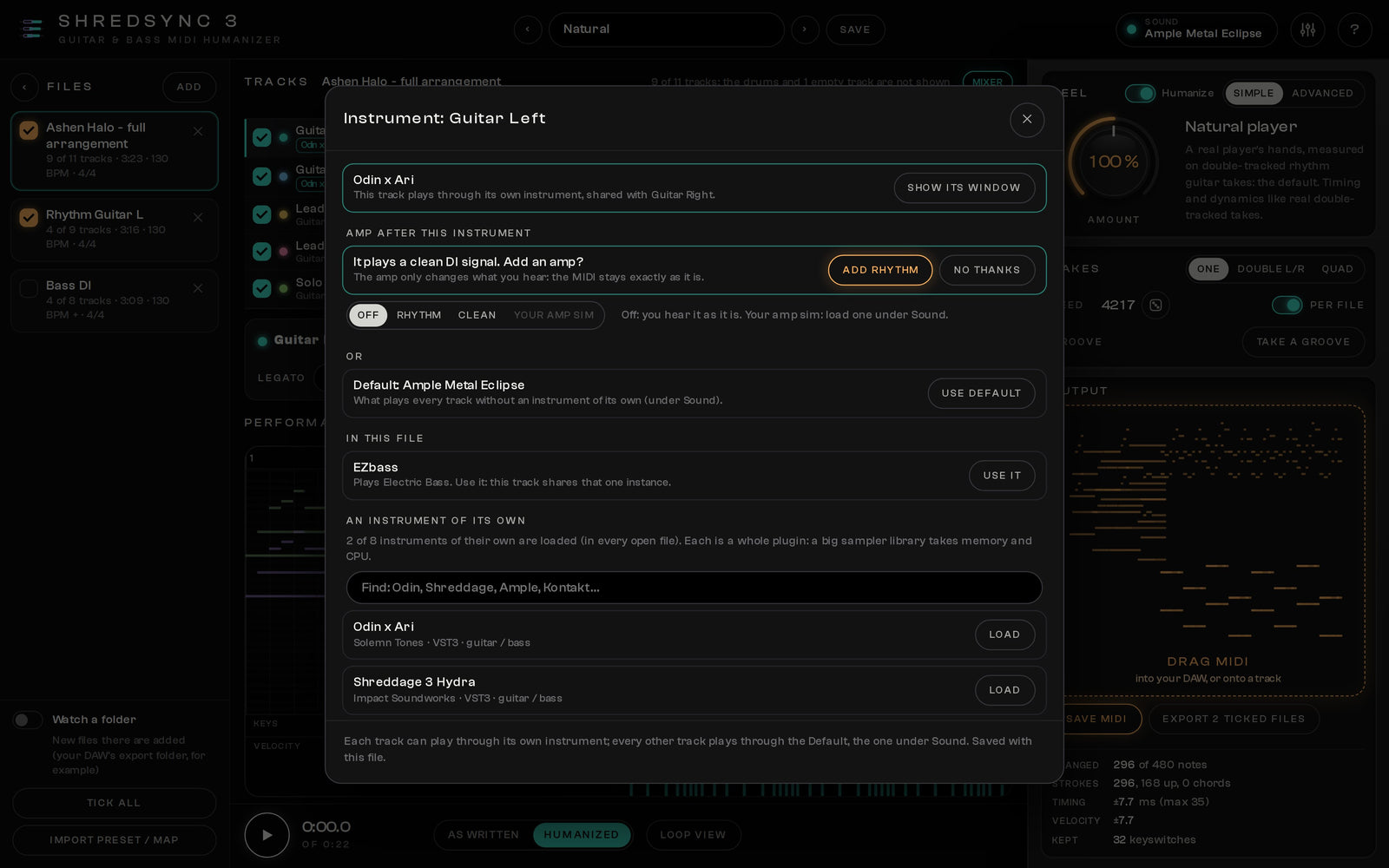 ShredSync 3 Quick Amp: A real amp tone for clean libraries