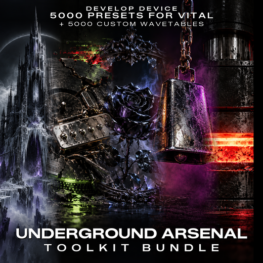 Underground Arsenal Toolkit Bundle: 5000 Vital Presets & 5000 Wavetables product cover