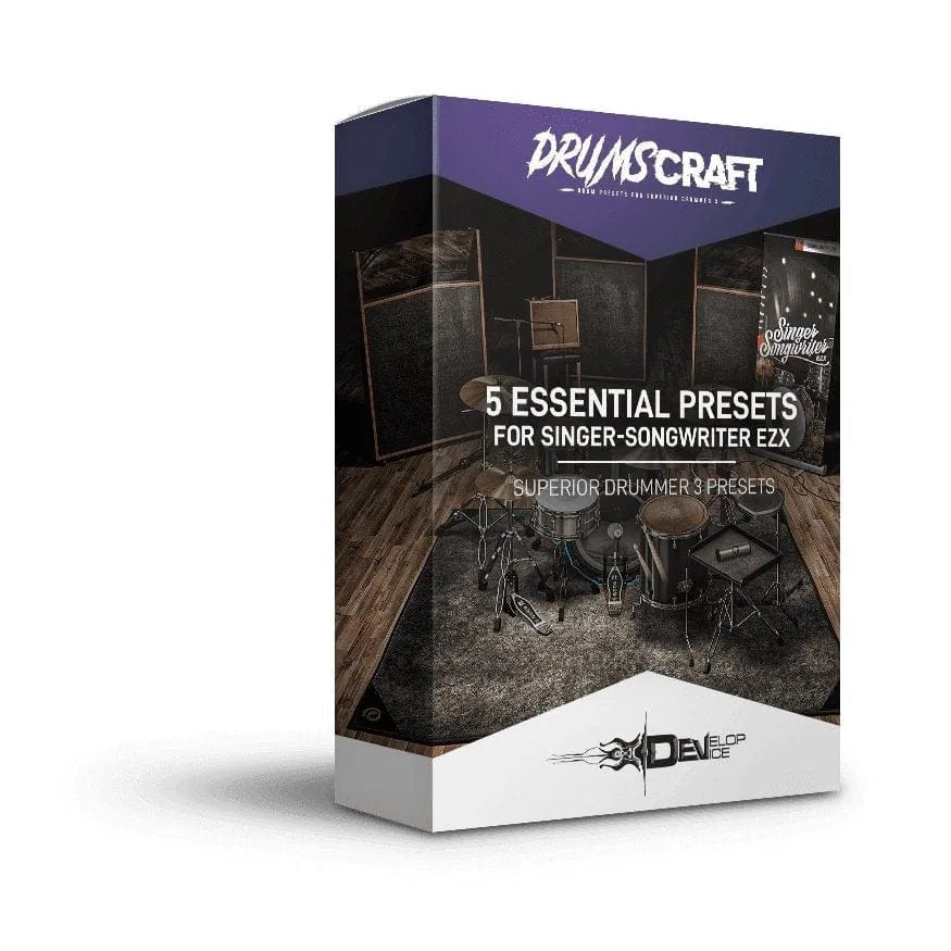 5 Essential Presets for Singer-Songwriter EZX - Superior Drummer 3 Presets by Develop Device