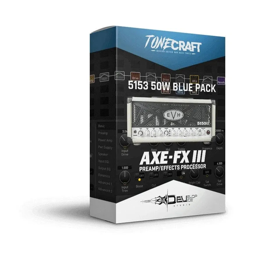 5153 50W Blue Pack for Fractal Axe-Fx III - Fractal Axe-Fx III Presets - Develop Device Studio