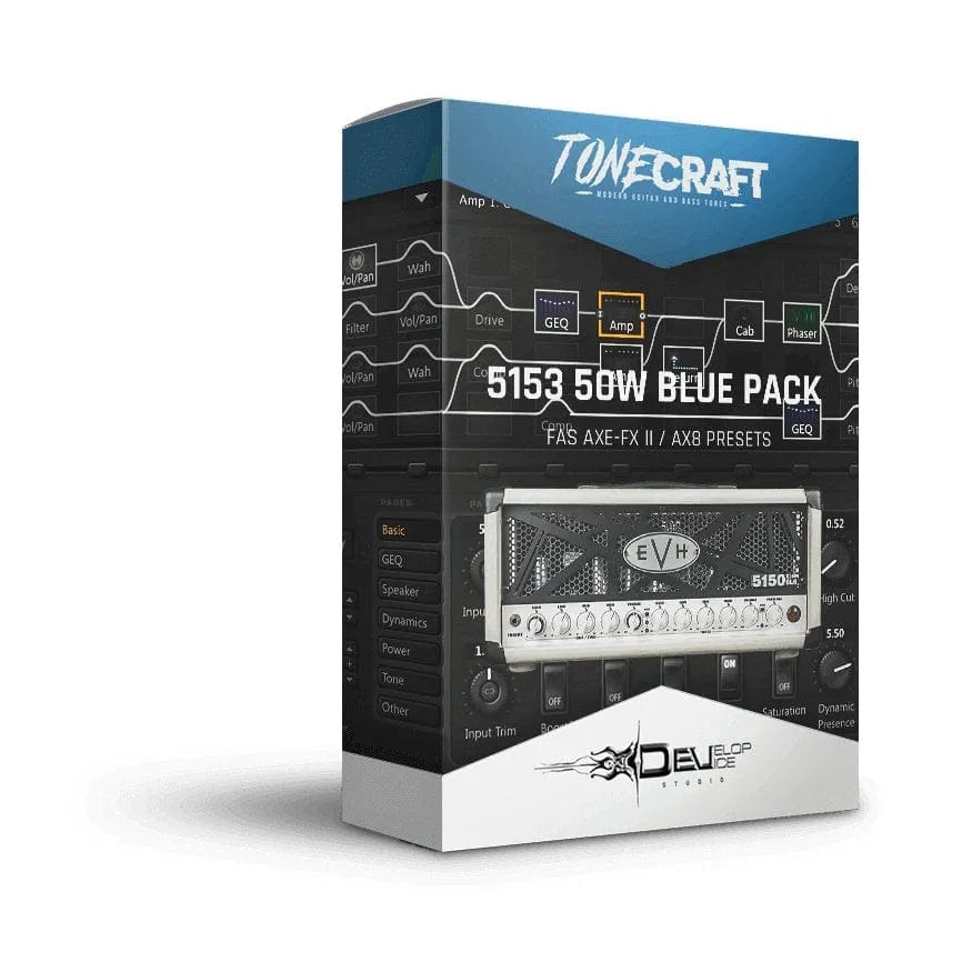 5153 50W Blue Pack - Fractal Axe-Fx II / AX8 Presets by Develop Device