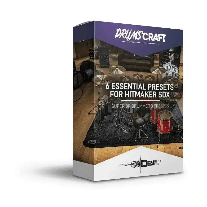 6 Essential Presets for Hitmaker SDX box, superior drummer 3 presets for pop and rock music production