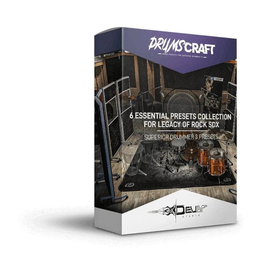 6 Essential Presets for Legacy of Rock SDX - Superior Drummer 3 Presets - Develop Device Studio