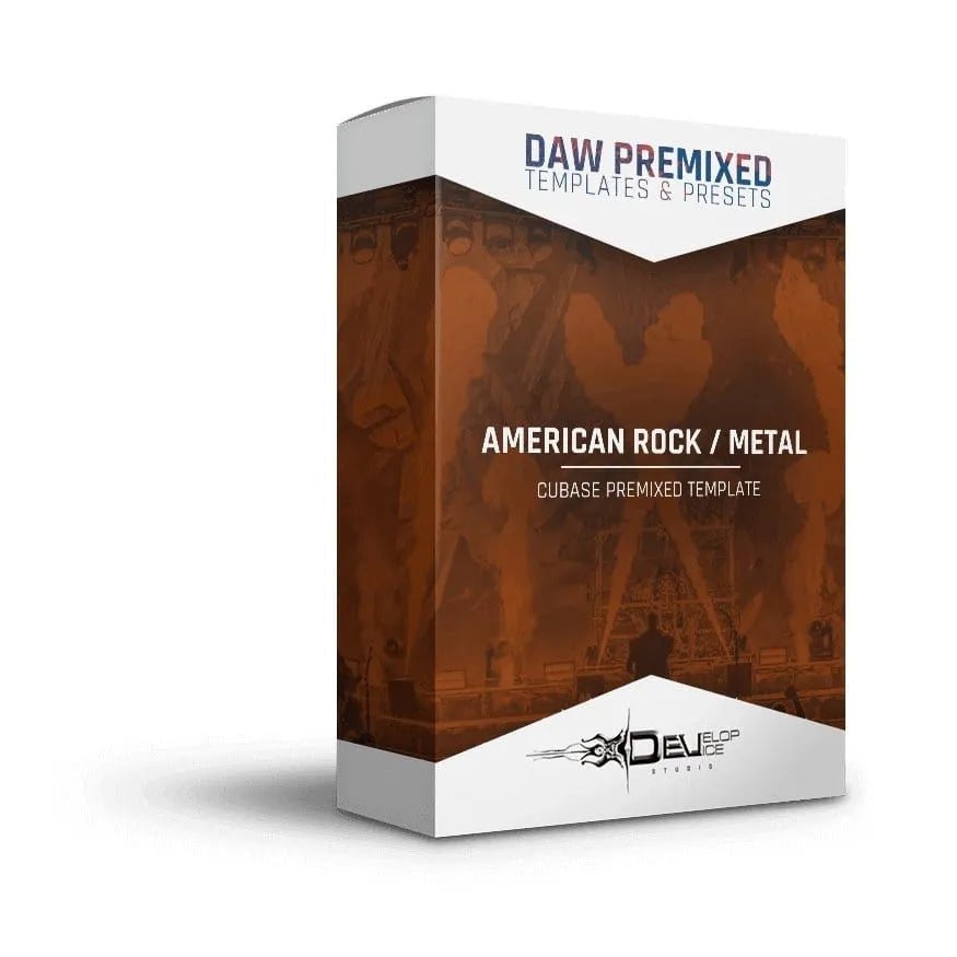 American Rock / Metal Template for Cubase - Cubase Premixed Templates by Develop Device