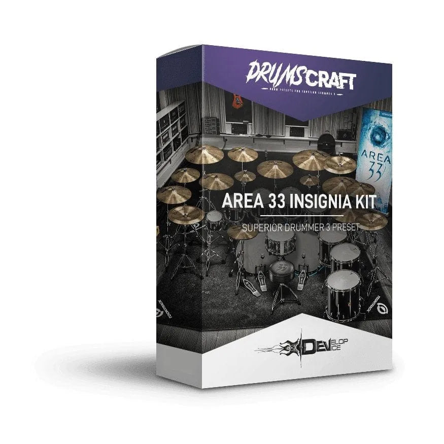 Area 33 Insignia Kit - Superior Drummer 3 Presets by Develop Device