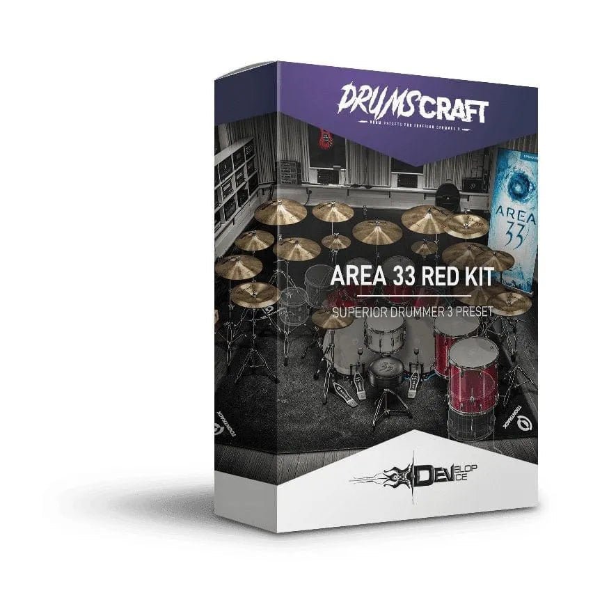 Area 33 Red Kit - Superior Drummer 3 Presets - Develop Device Studio