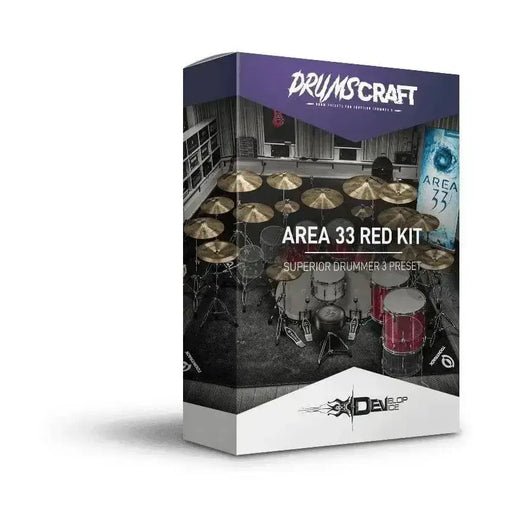Area 33 Red Drum Sound - Superior Drummer 3 Preset - Album-Ready Mix