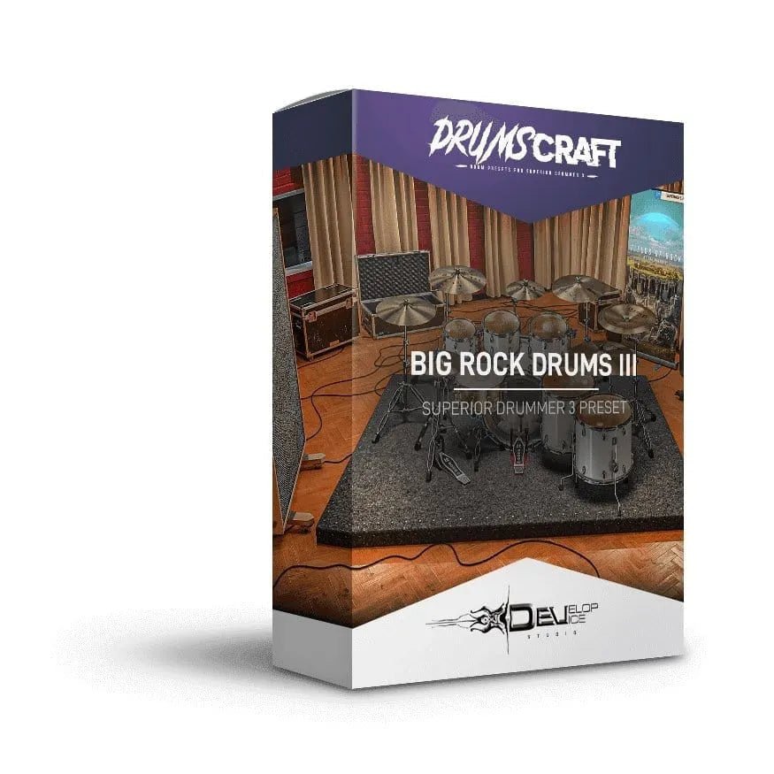 Big Rock Drums III - Superior Drummer 3 Presets - Develop Device Studio