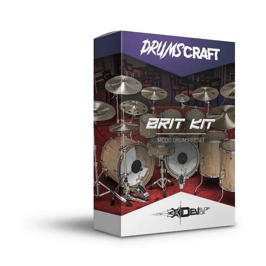 Brit Kit for MODO Drum - MODO Drum Presets by Develop Device