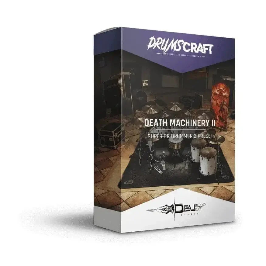 Death Machinery II Superior Drummer 3 Preset Box for Rock and Metal Productions