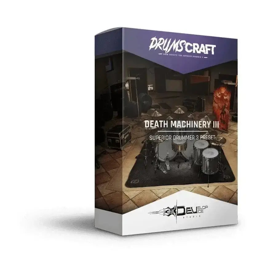 Death Machinery III Superior Drummer 3 preset box for rock and metal productions