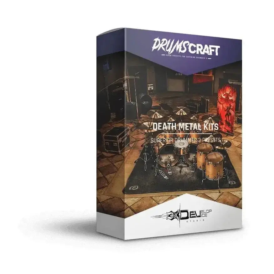Death Metal Kits box for Superior Drummer 3 presets by Drums Craft