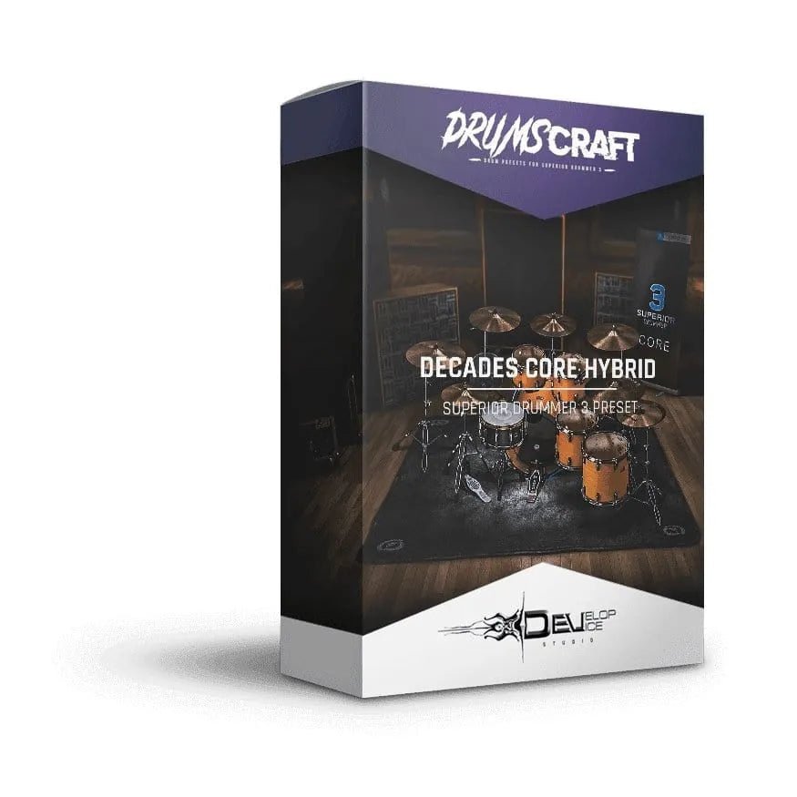 Decades Core Hybrid - Superior Drummer 3 Presets by Develop Device