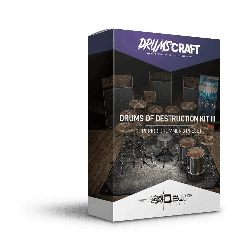 Drums of Destruction Kit III - Superior Drummer 3 Presets by Develop Device