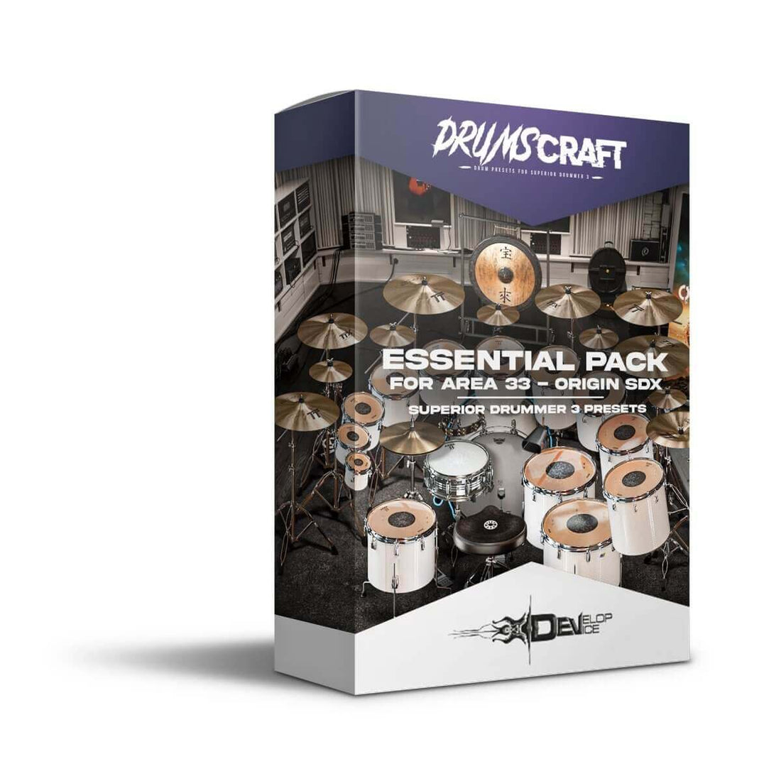 Essential Pack for Area 33 - Origin SDX Superior Drummer 3 Presets Box.