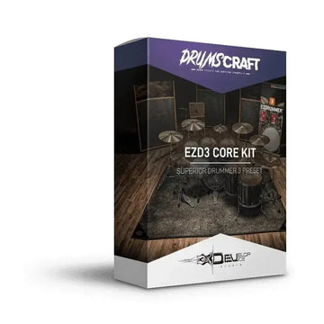 EZd3 CORE Kit product box for Superior Drummer 3 presets by DrumsCraft.
