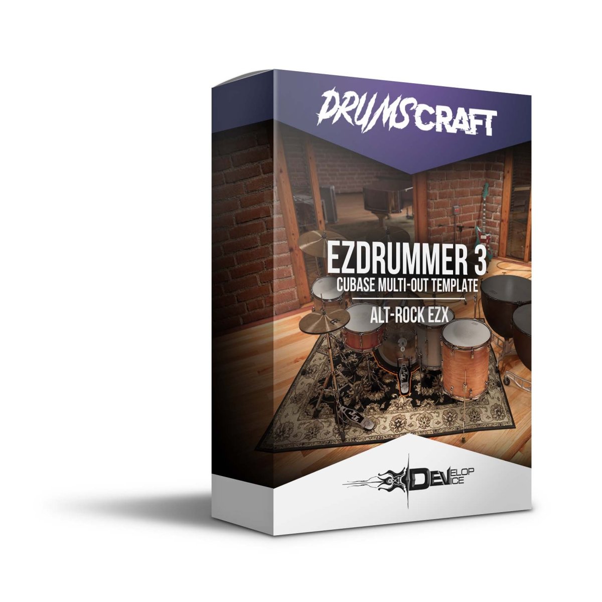 EZDrummer 3 | Cubase Multi-Out Template | Alt-Rock EZX - EZdrummer 3 Templates by Develop Device