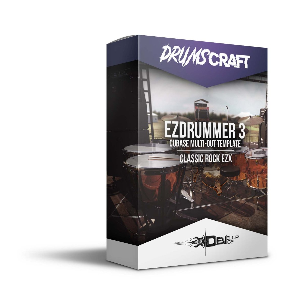 EZDrummer 3 | Cubase Multi-Out Template | Classic Rock EZX - EZdrummer 3 Templates by Develop Device
