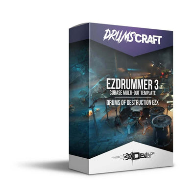 EZDrummer 3 | Cubase Multi-Out Template | Drums of Destruction EZX