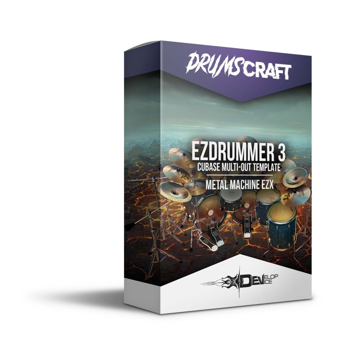 EZDrummer 3 | Cubase Multi-Out Template | Metal Machine EZX - Cubase Premixed Template - Develop Device Studio