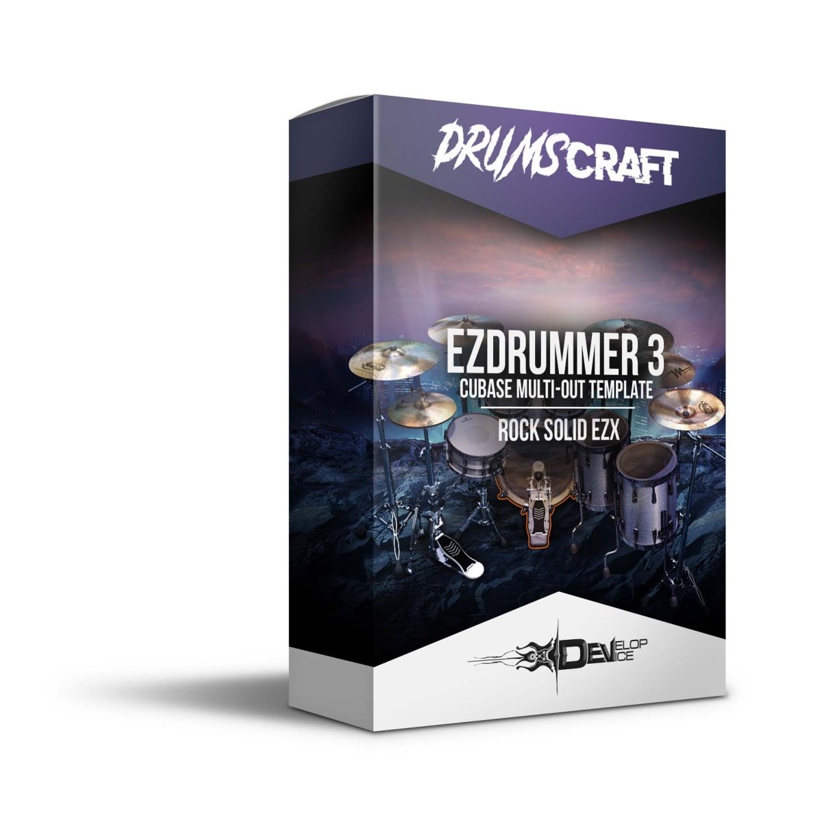 EZDrummer 3 | Cubase Multi-Out Template | Rock Solid EZX - EZdrummer 3 Templates by Develop Device