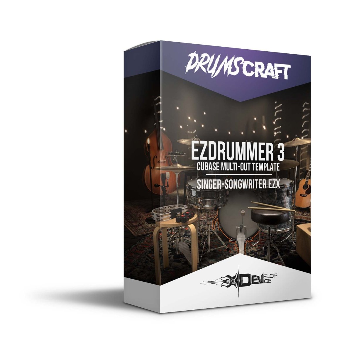 EZDrummer 3 | Cubase Multi-Out Template | Singer-Songwriter EZX - EZdrummer 3 Templates by Develop Device