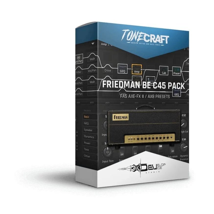 Friedman BE C45 Pack - Fractal Axe-Fx II / AX8 Presets - Develop Device Studio
