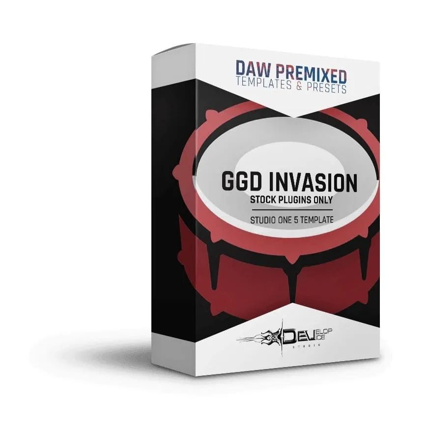 GGD Invasion Template for Studio One - GetGood Drums Templates by Develop Device